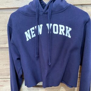 New York cropped sweater